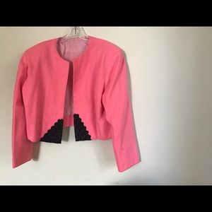 Vintage pink handmade evening coat